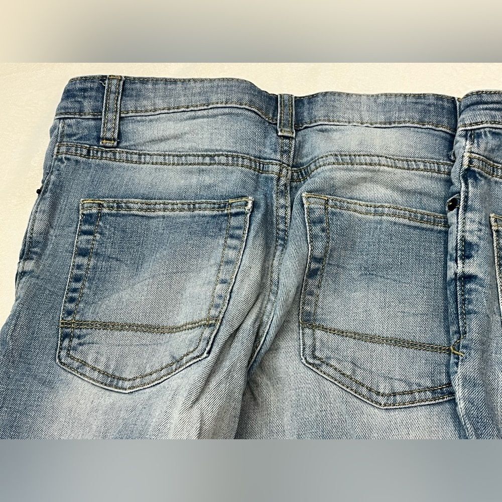 Cat & Jack (2 Pairs) Light Blue Straight Jeans Size 12 Adjustable Waistband - Picture 15 of 15